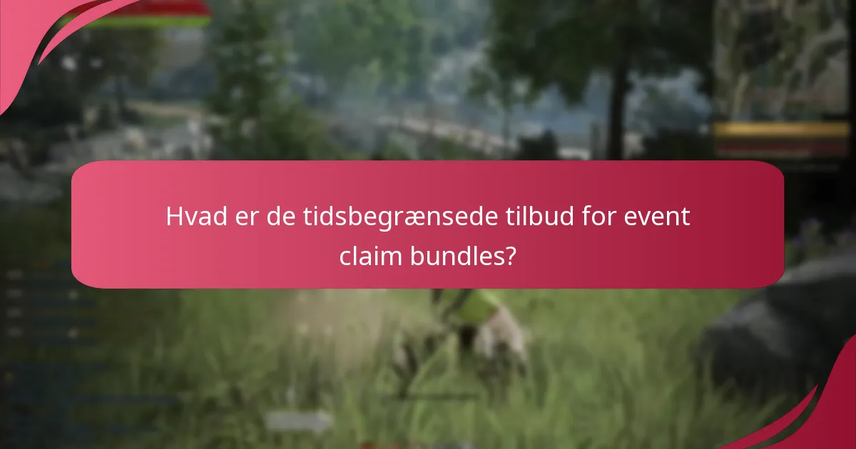 Hvilke sæsonbestemte begivenheder er forbundet med event claim bundles?